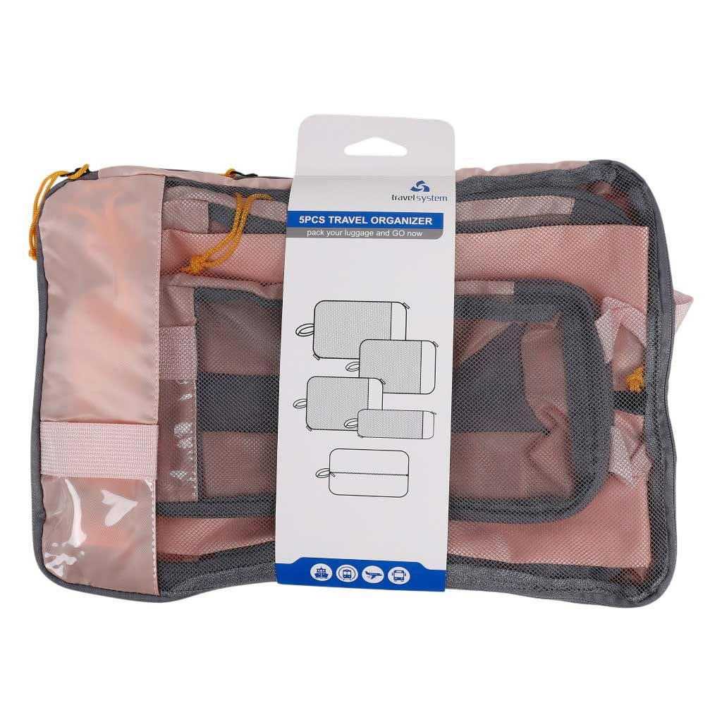 Juego De 5 Bolsos Organizadores De Viaje Para Ropa Y Zapatos