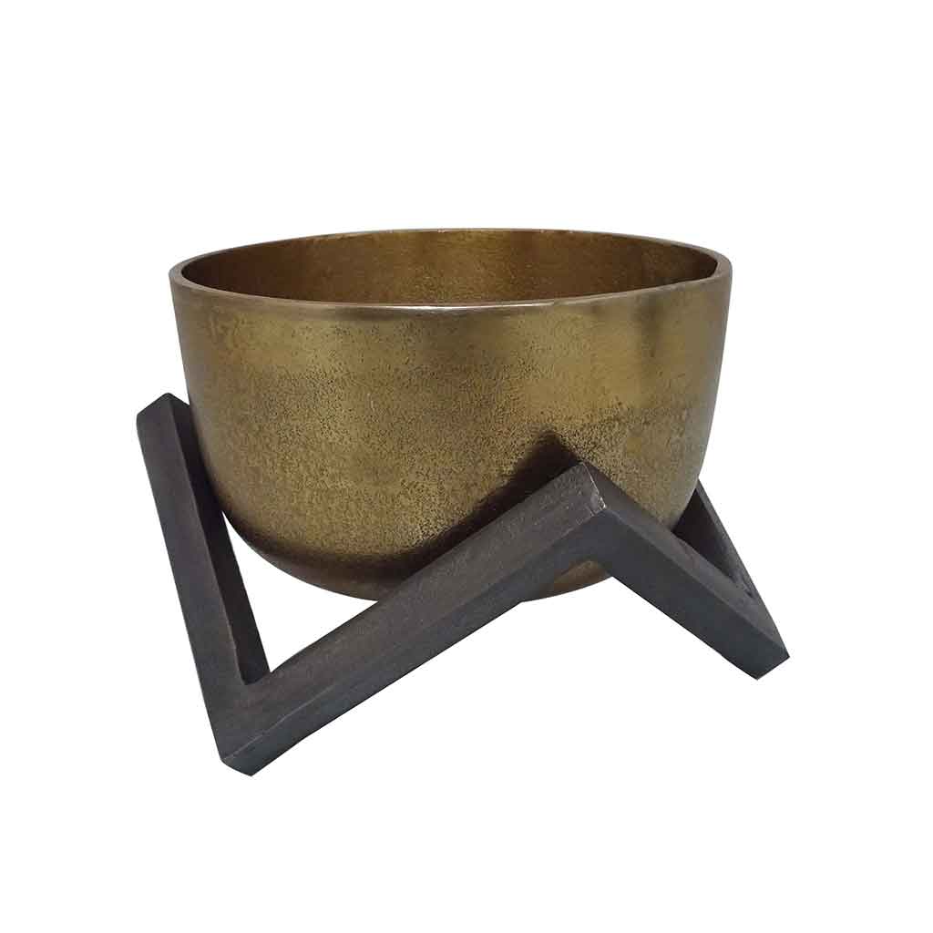 Cuenco Decorativo Dorado 21X21X12.5Cm