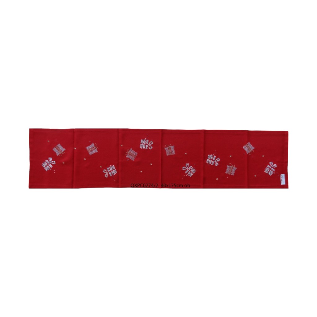 Camino De Mesa 175X40Cm Rojo
