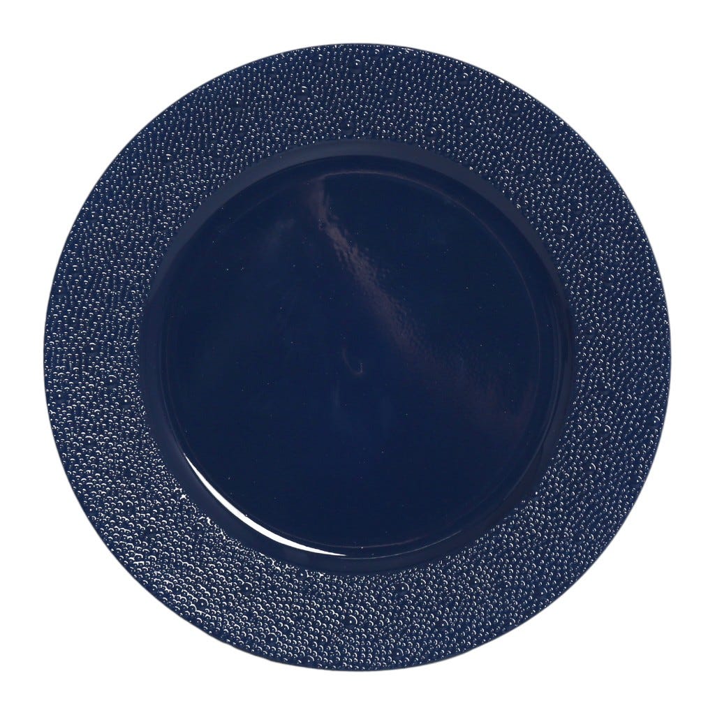 Plato De Servir De Color Azul 33Cm