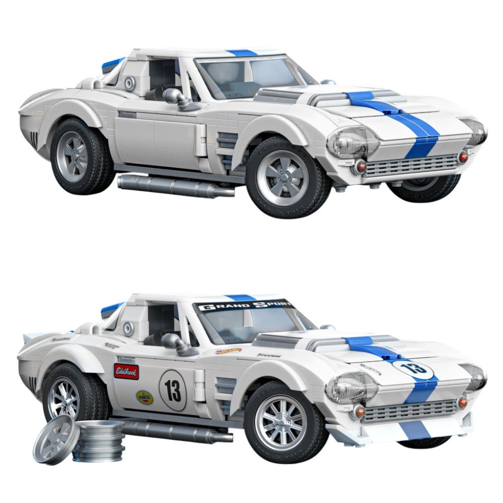 Juguete De Construcción Mattel Brick Shop Elite Corvette Grand Sport