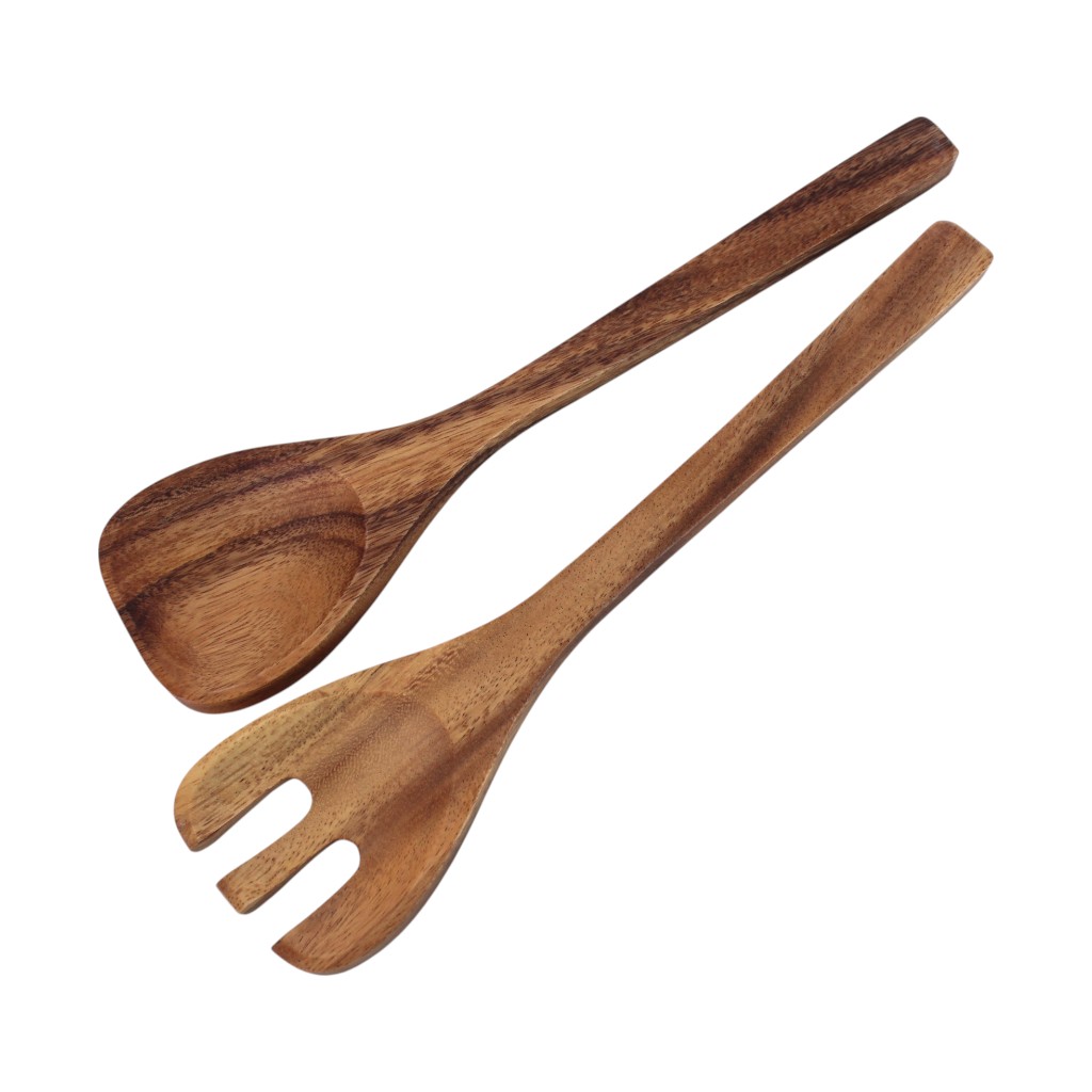 Juego De Utensilios De Madera Para Servir 2Pzs