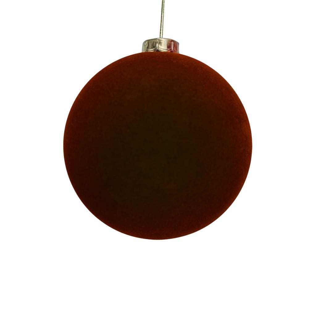 Bambalina De Terciopelo Color Borgoña 12 Cm