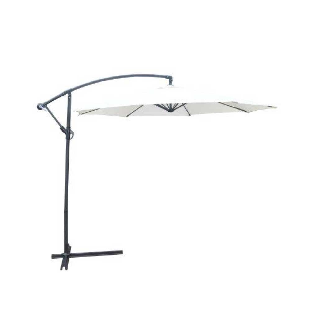 Sombrilla colgante banana beige