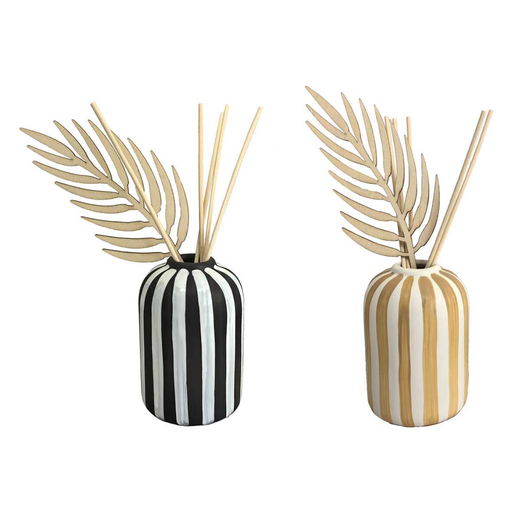 Difusor De Caña Diseño De Líneas Surtido 10x8.5x26cm