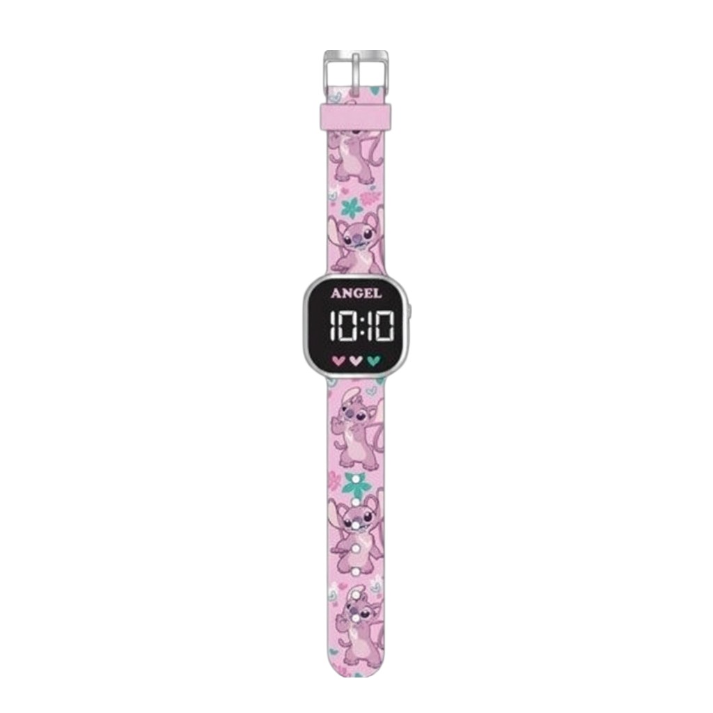 Reloj Led Lilo & Stitch Rosa