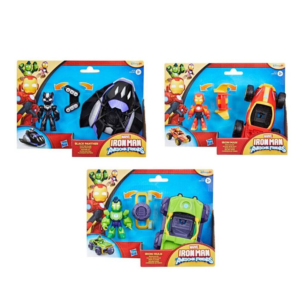 Figura de Acción Marvel Iron Man and Friends Vehículos Surtido