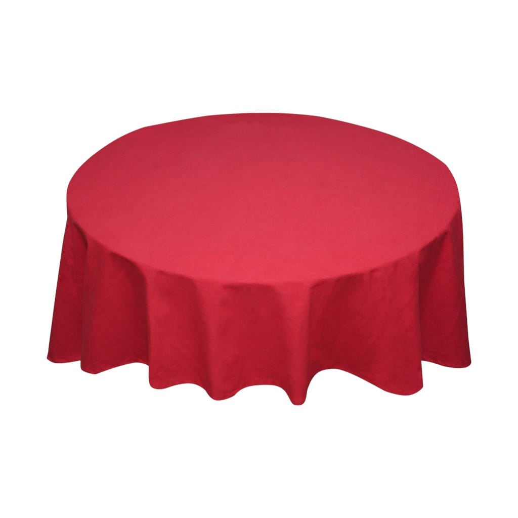 Mantel Alucio Rojo 180Cm