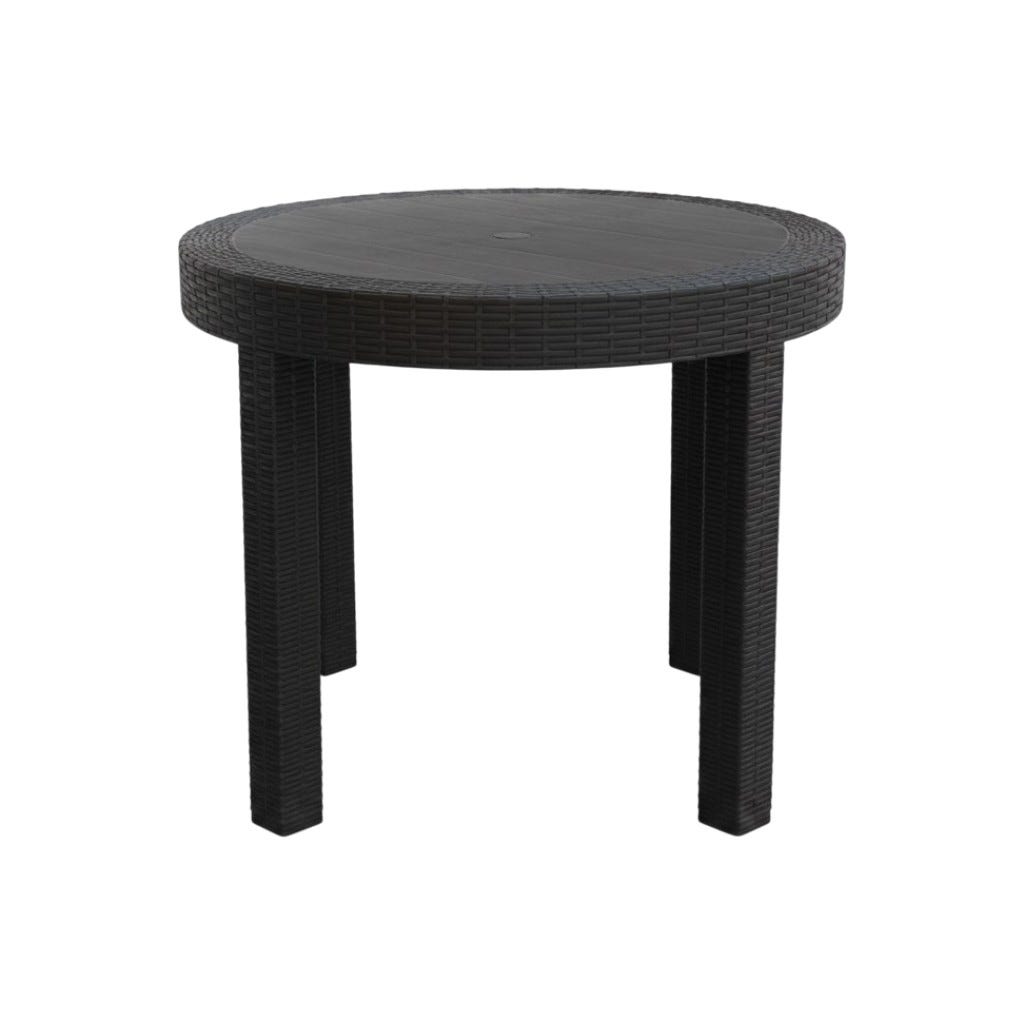 Mesa Redonda Brittany Negra 90X90X75Cm