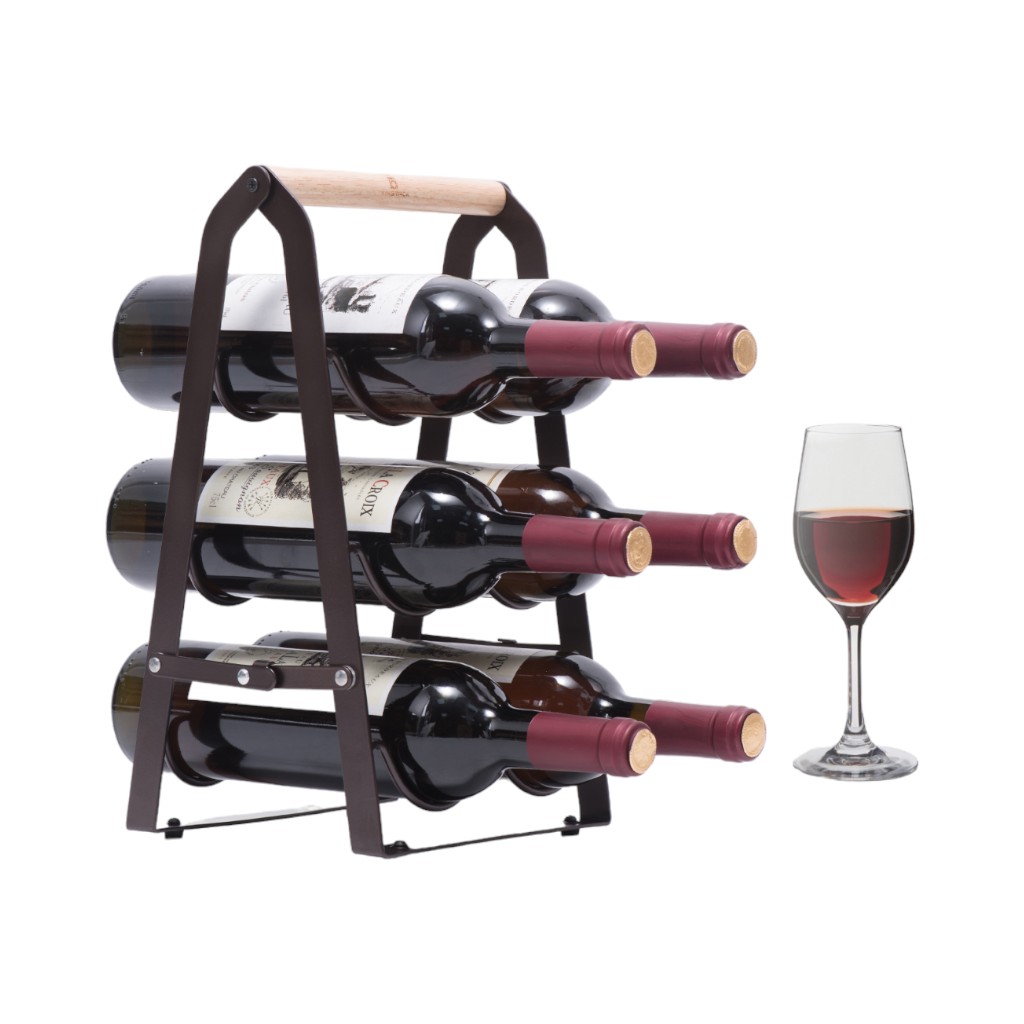 Estantería De Vino Plegable 21X17X35.5Cm