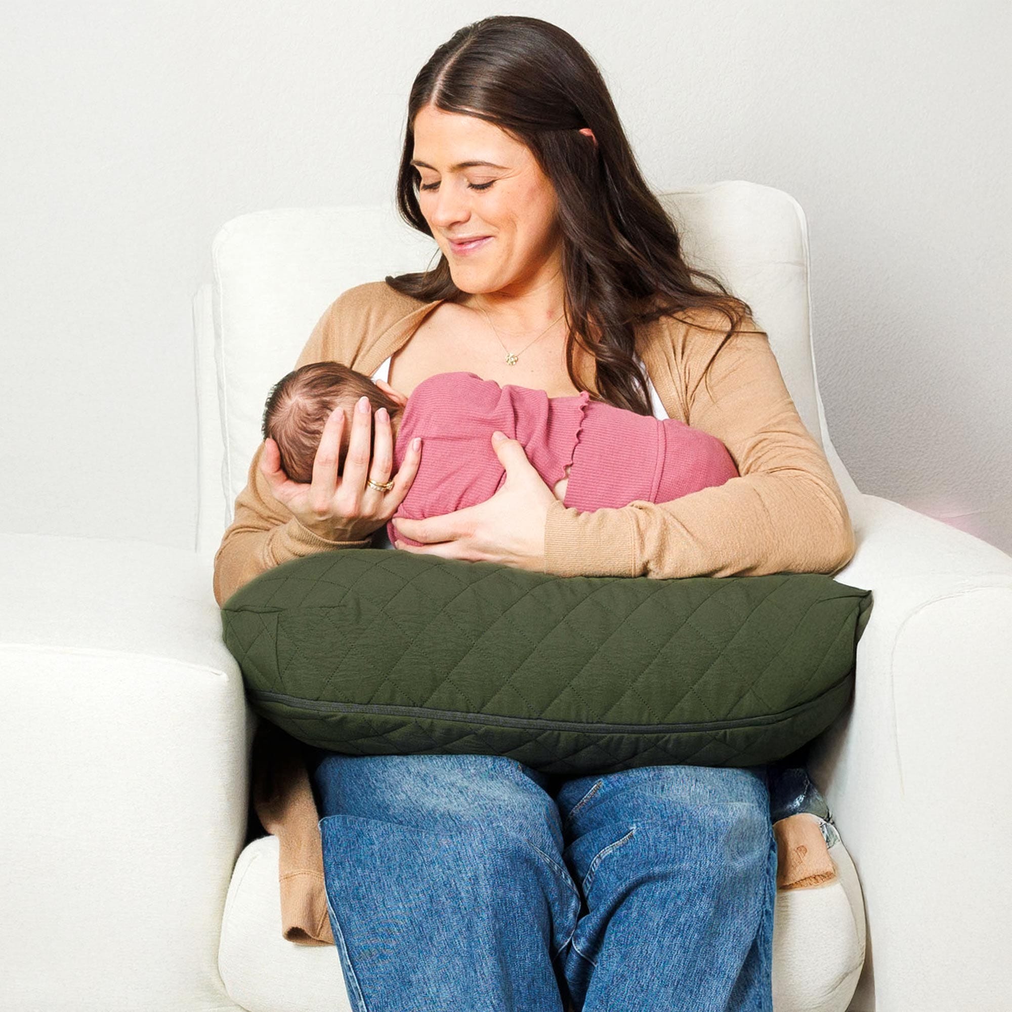Cojín Verde Para Lactancia Boppy Luxe