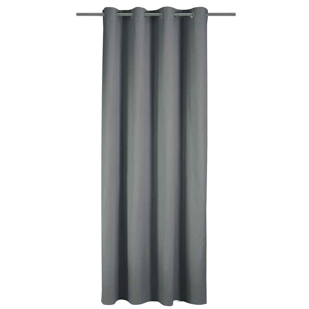 Cortina Blackout Unicolor Gris 140X260Cm