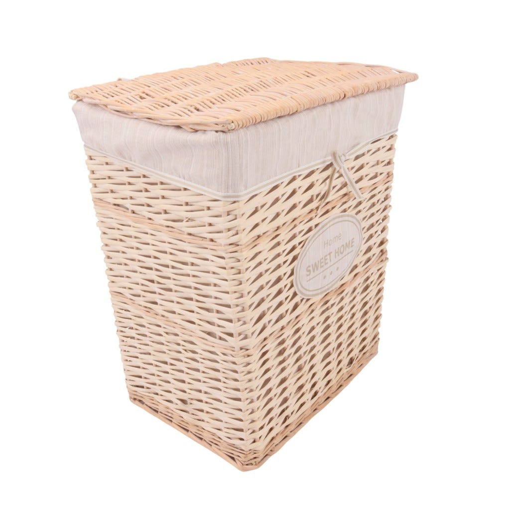Cesta Para Ropa Color Natural 47X35X55Cm