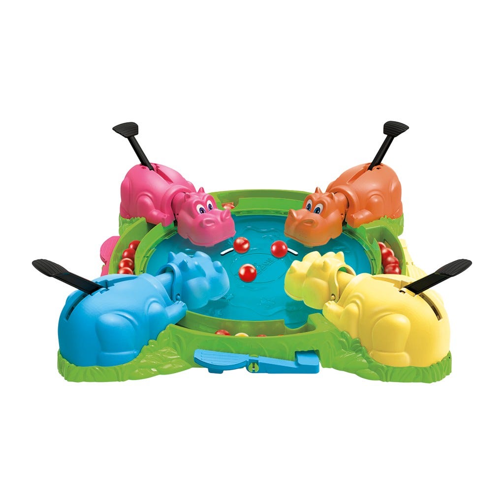 Hasbro Gaming Juego De Mesa Hungry Hungry Hippos