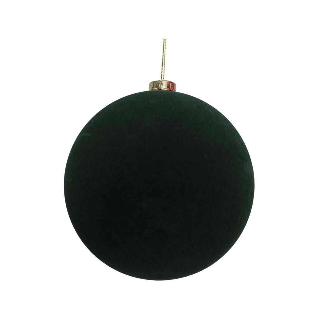Bambalina De Terciopelo Verde Oscuro 15 Cm