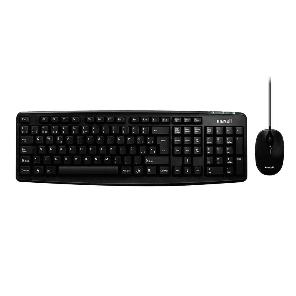 COMBO TECLADO+RATÓN CABLE USB MAXELL