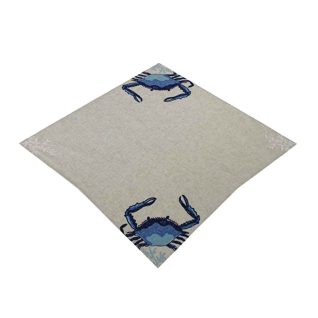 Mantel Cuadrado Con Estampado De Cangrejo 85x85cm