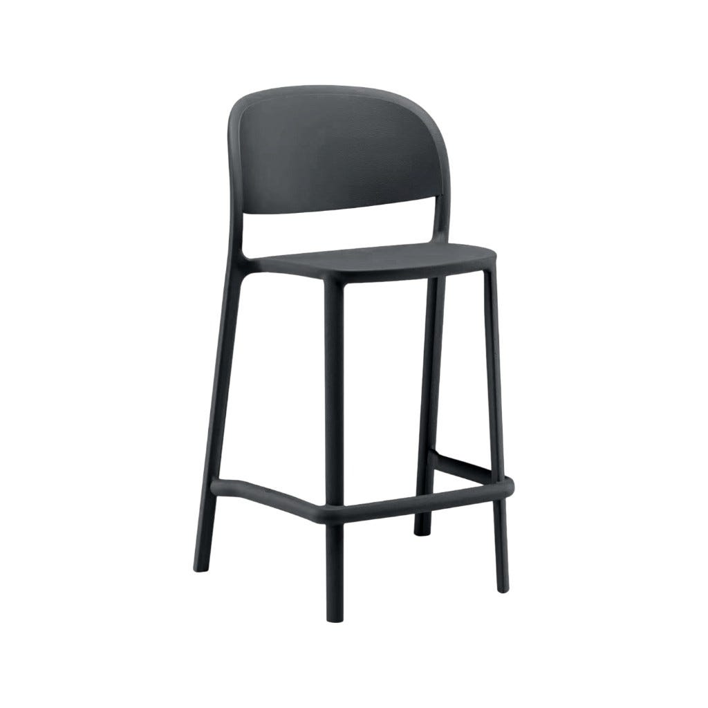 Silla De Bar Nidia Negro 49,5x55x104cm