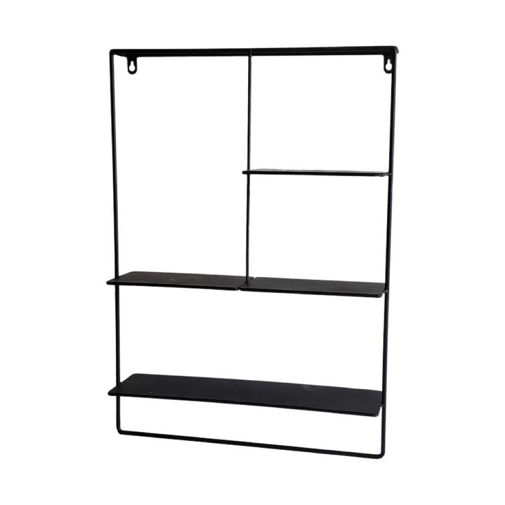 Estante de Pared Negro 43.5X11X61CM