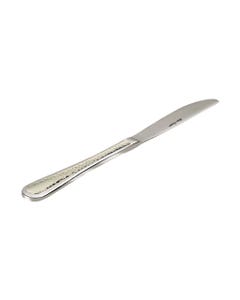 Cuchillo individual plateado con mango rústico
