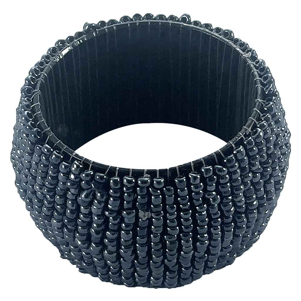Anillo para servilleta azul Set 4pcs 5cm