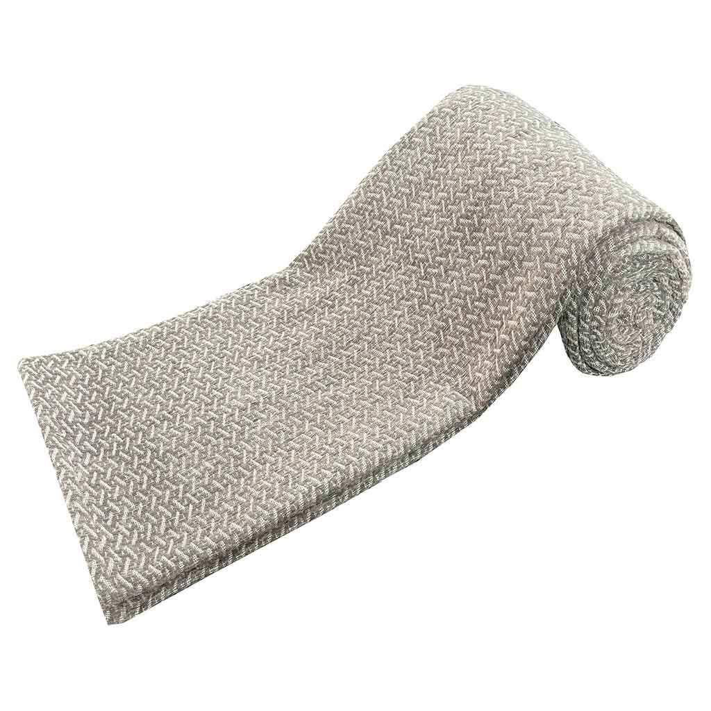 CUBRECAMA GRIS DE ALGODÓN CON DISEÑO 160X220CM