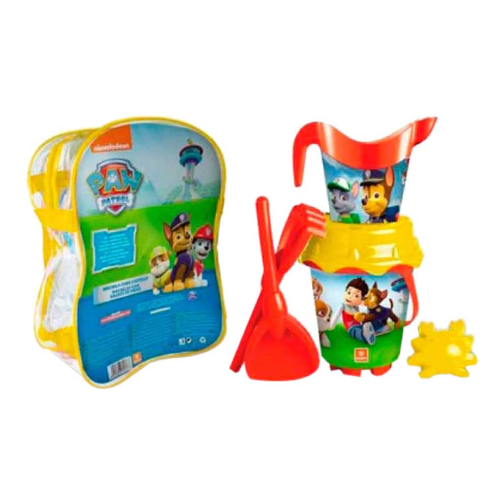 Juego de playa con bolsa plástica Paw Patrol