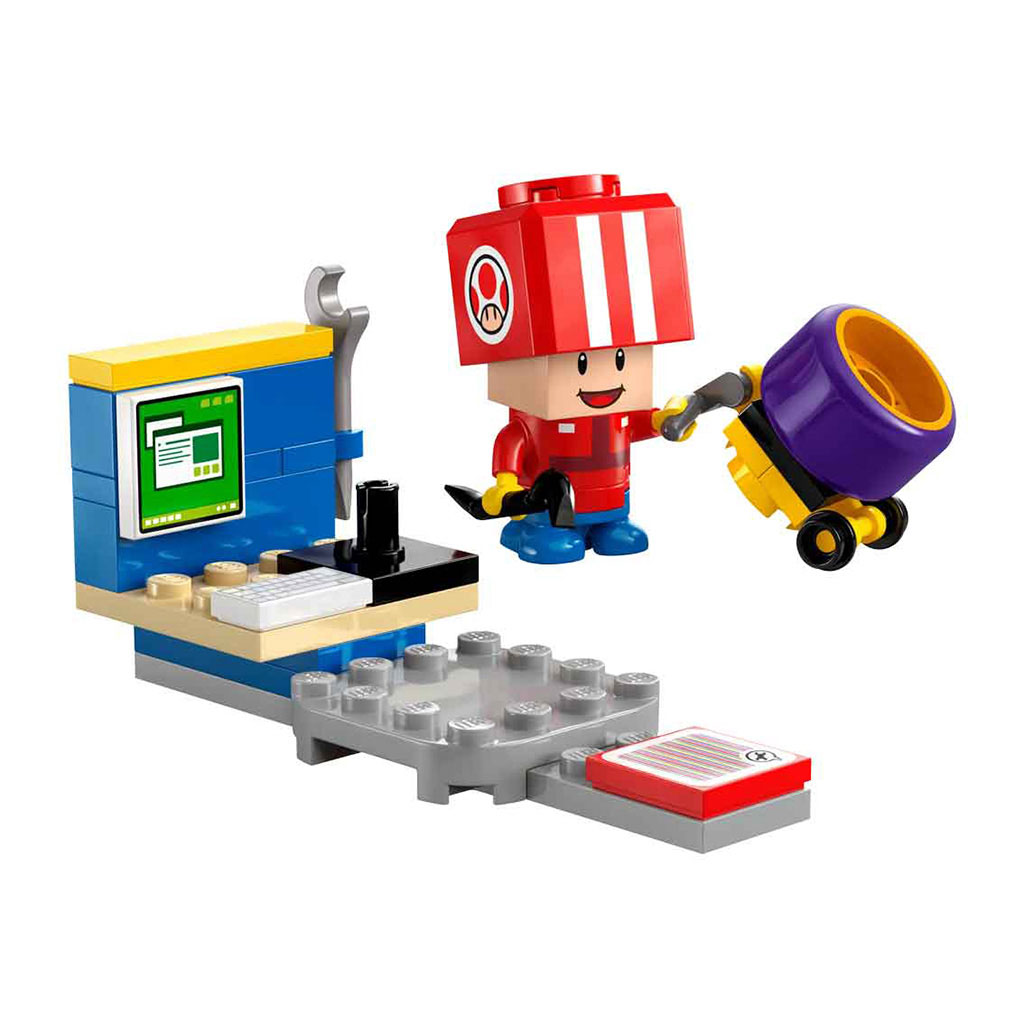 Bloques Lego Mario Kart Toad Equipo De Boxes 39Pzs