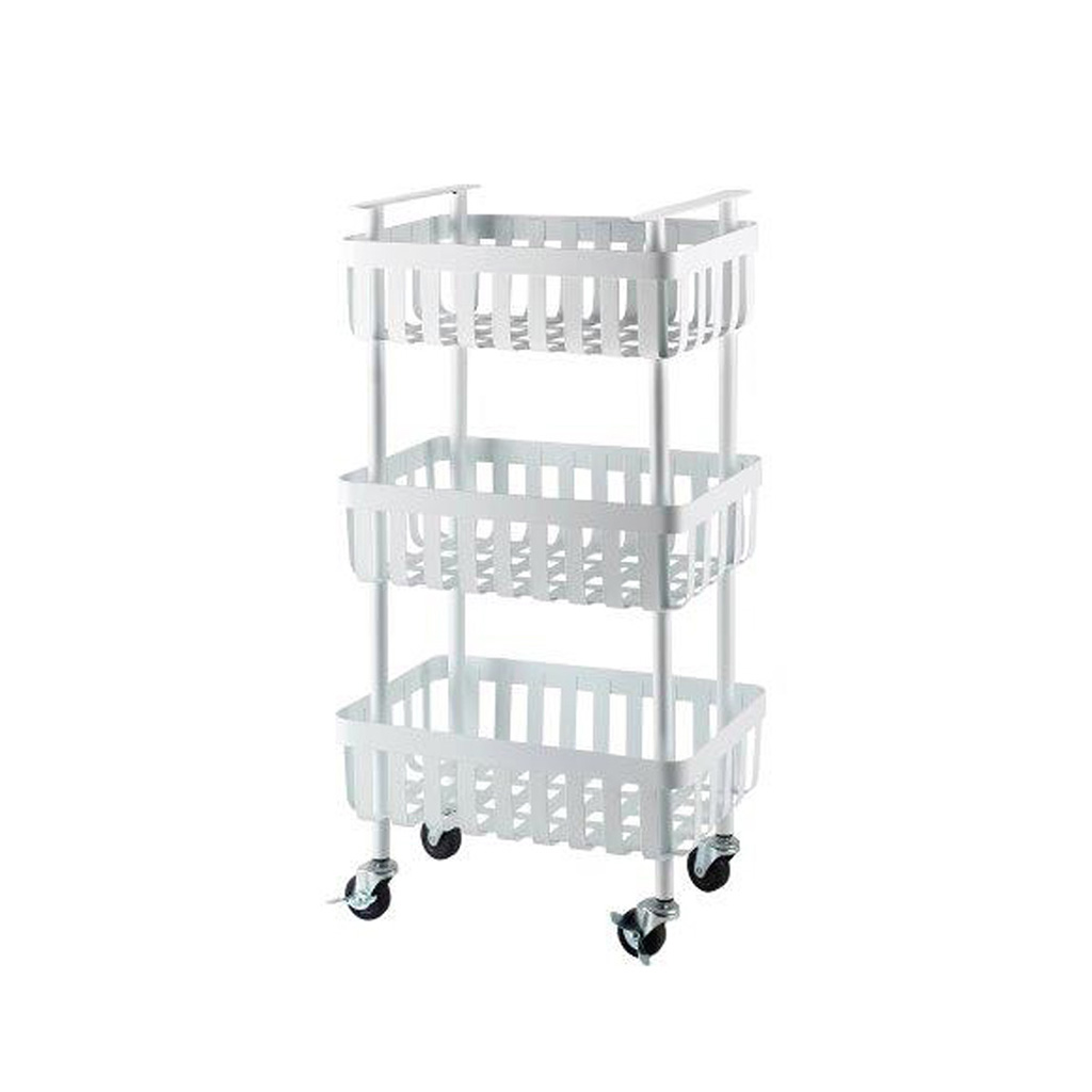 Carrito Auxiliar De Cocina Blanco 40X28X75.5Cm