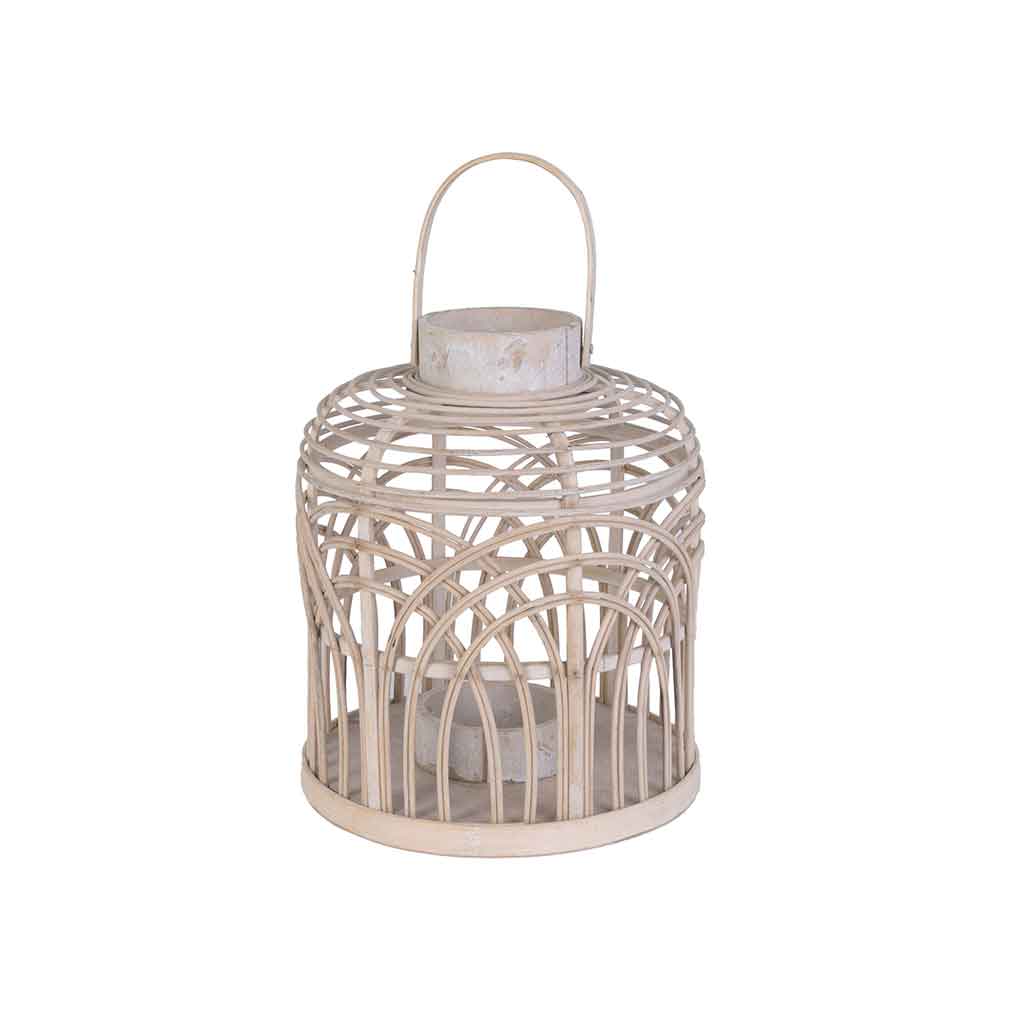 Farol De Bambú 25X25X30Cm