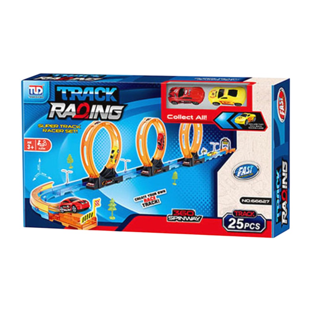 Pista De Carreras Con 2 Coches 25Pzas
