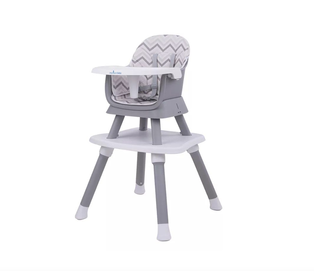 High Chair Sidney 6 En 1 Gris Premim Baby 