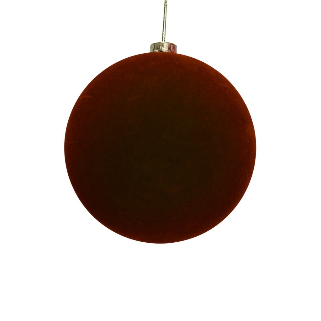 Bambalina De Terciopelo Color Borgoña 15 Cm