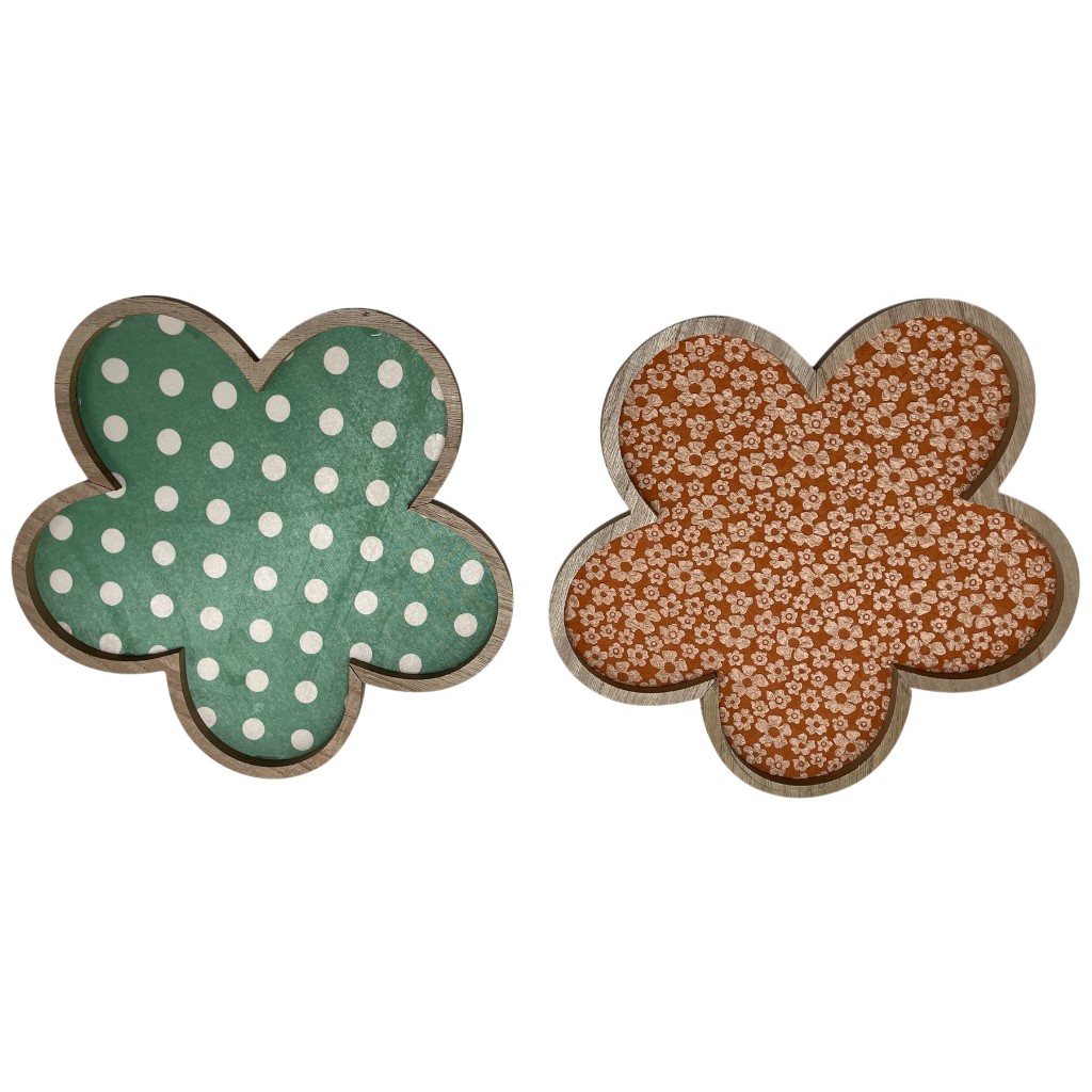 Bandeja Decorativa De Flor Colores Surtidos 30X1X30Cm