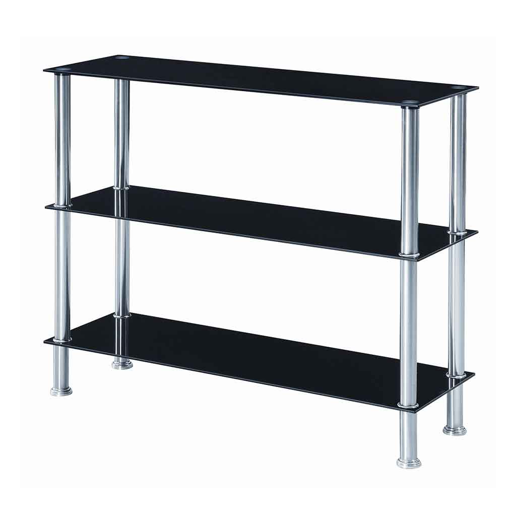 Estante Munich Negro Con Tres Niveles 100x32x80cm