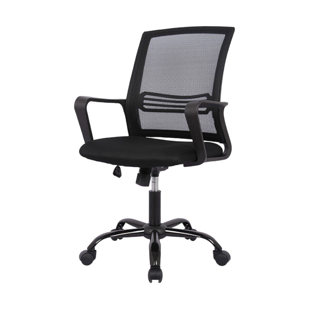 Silla De Oficina De Color Negro 55x56x91cm