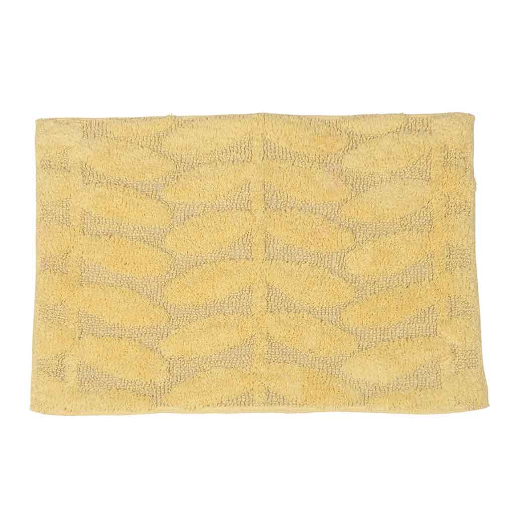 Alfombra de baño con estampado de hojas amarillas 50X80CM
