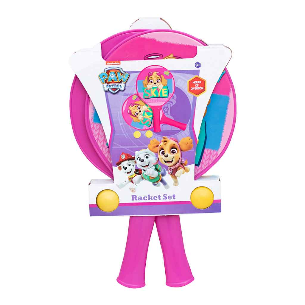 Set Raqueta Playa Con Pelotas Paw Patrol Para Niñas