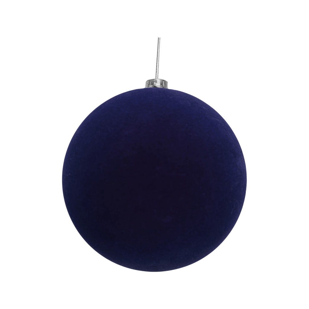 Bambalina De Terciopelo Azul 20 Cm