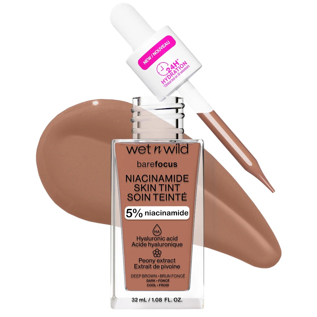 Bare Focus Niacinamide Skin Tint Deep Brown