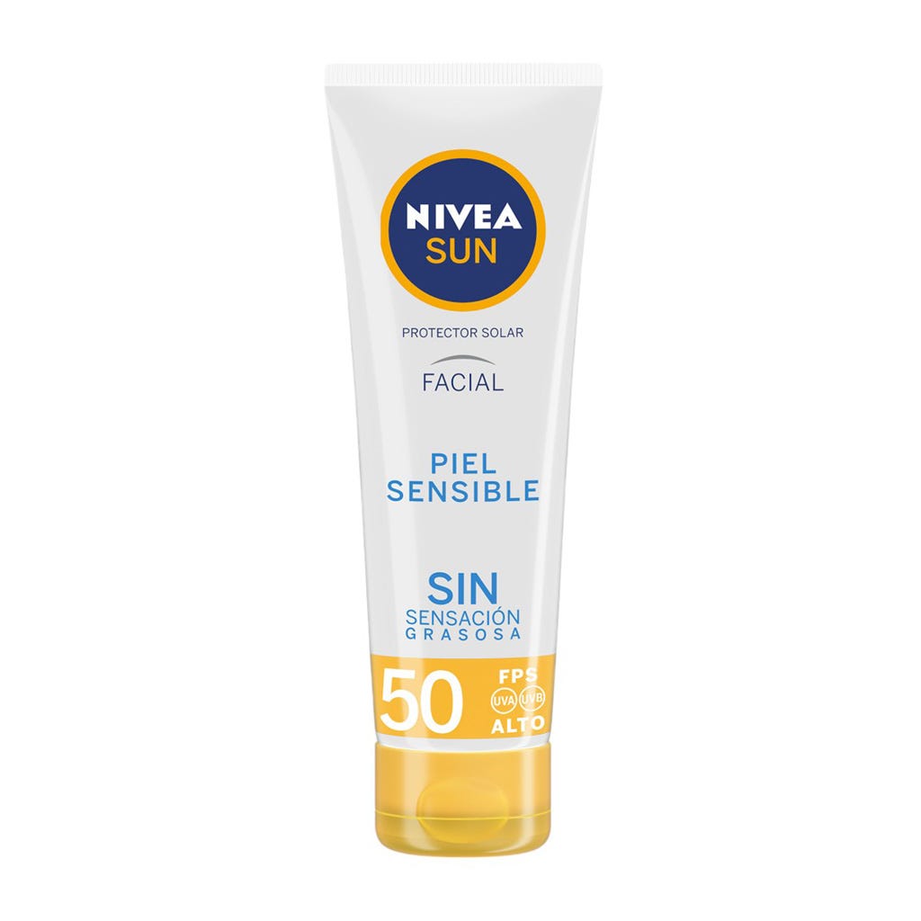 Nivea Sun Protector Solar Facial Para Piel Sensible 50Ml