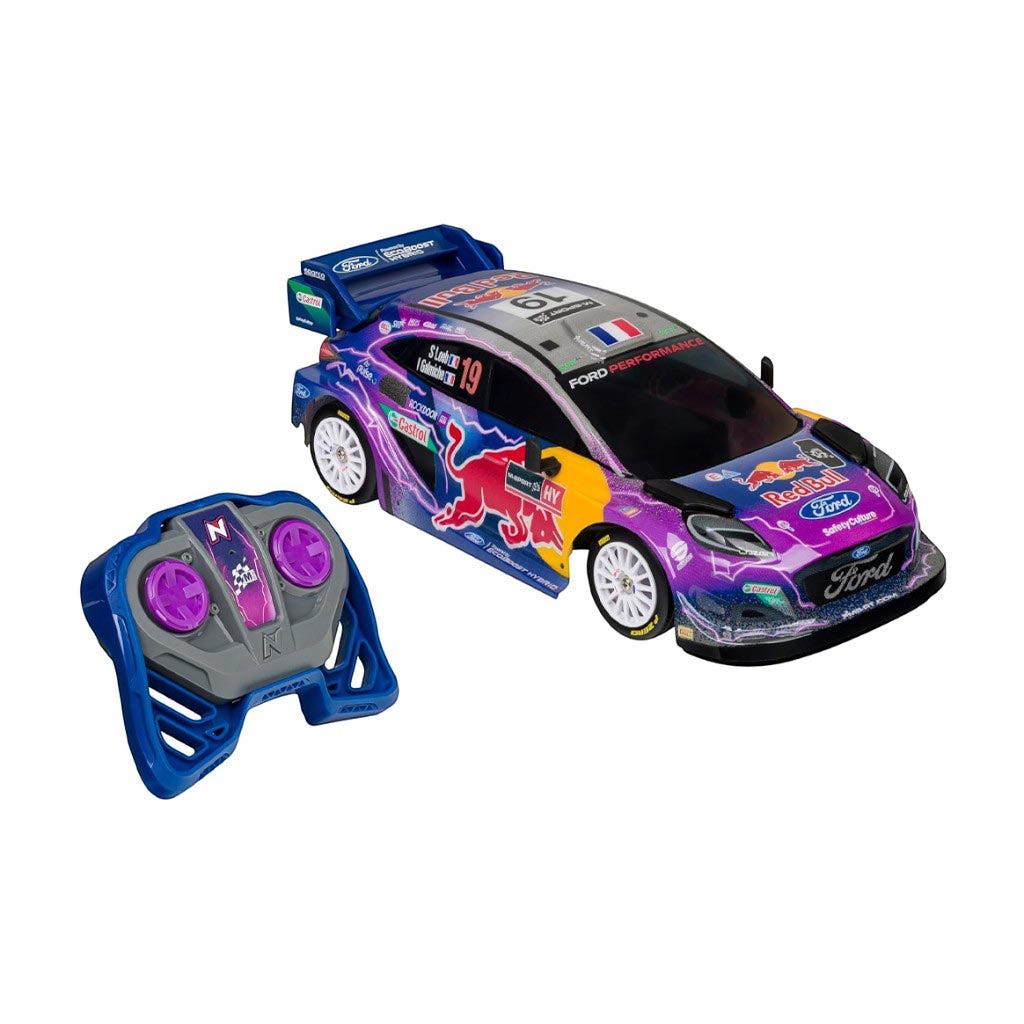 Carro R/C Rally Ford Red Bull 1:16