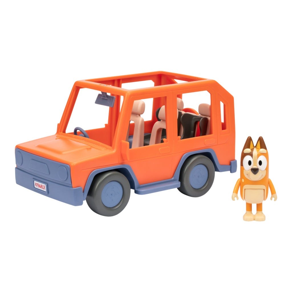 Bluey Vehículo Familiar Con Figura