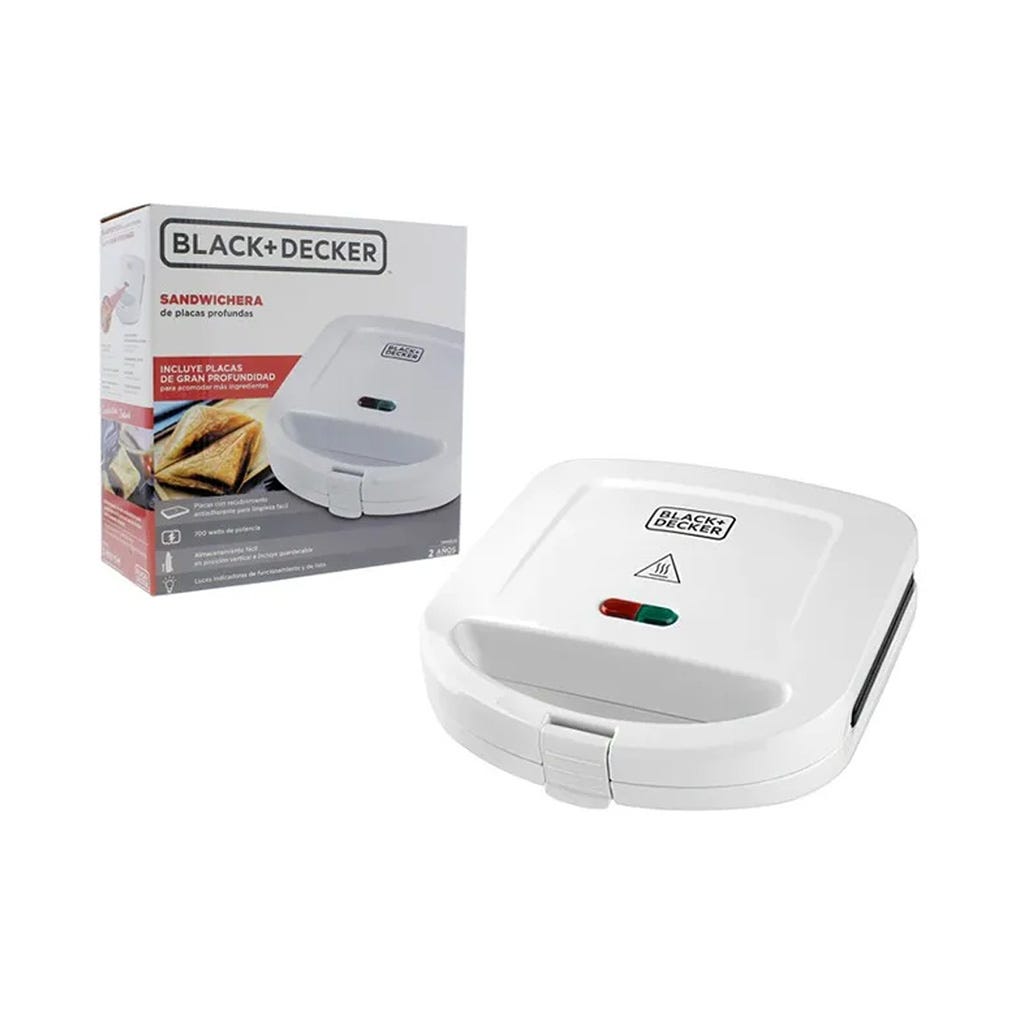 Sandwichera Blanca Black And Decker