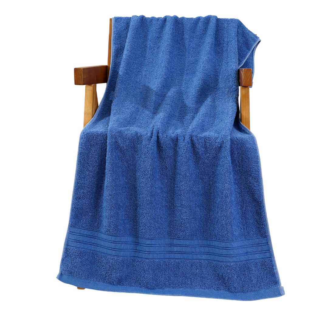 Toalla De Algodón Azul 68X132Cm