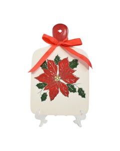 Bandeja De Servir Diseño Flor De Nochebuena 26X16X1Cm