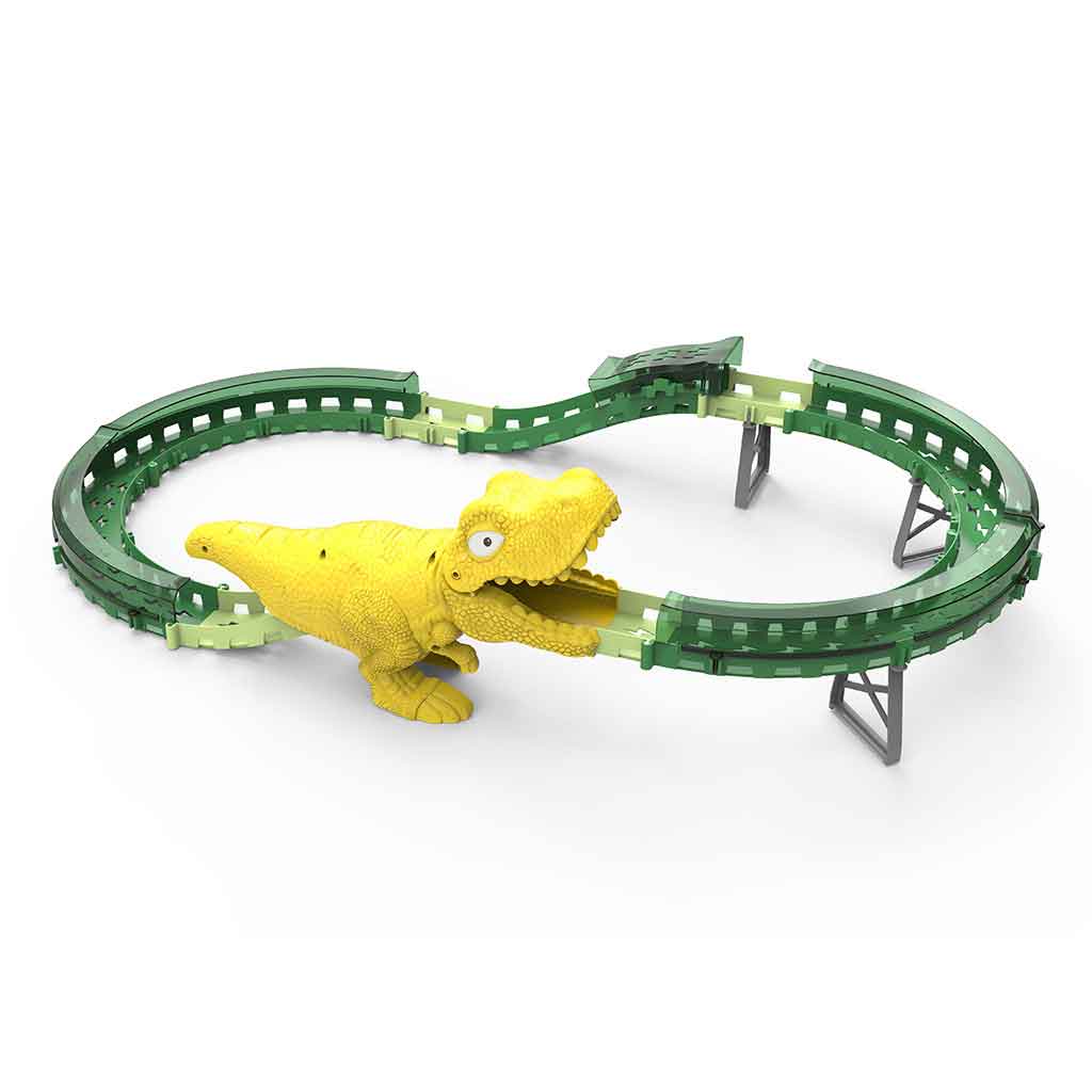 Pista Con Auto Y Dinosaurio Happy Line