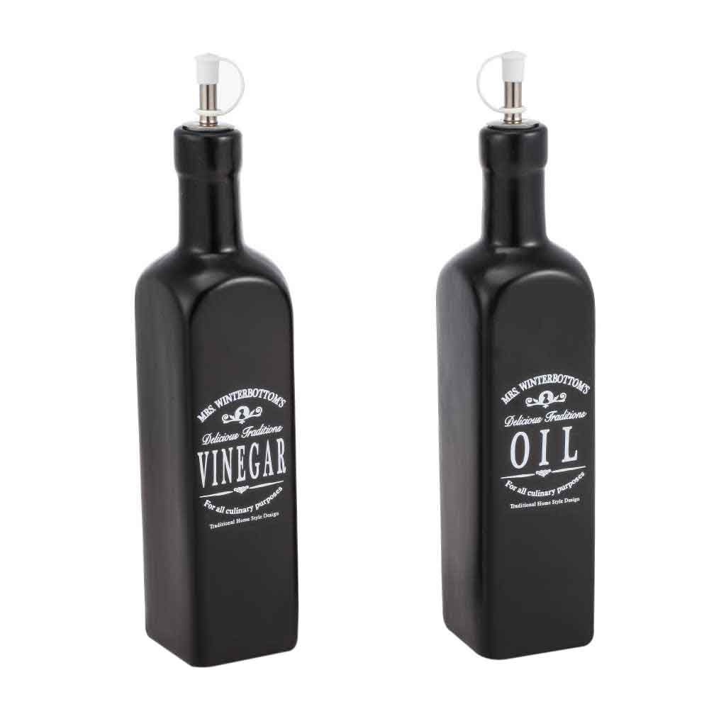 Set De Botellas De Aceite Y Vinagre 2 Pcs