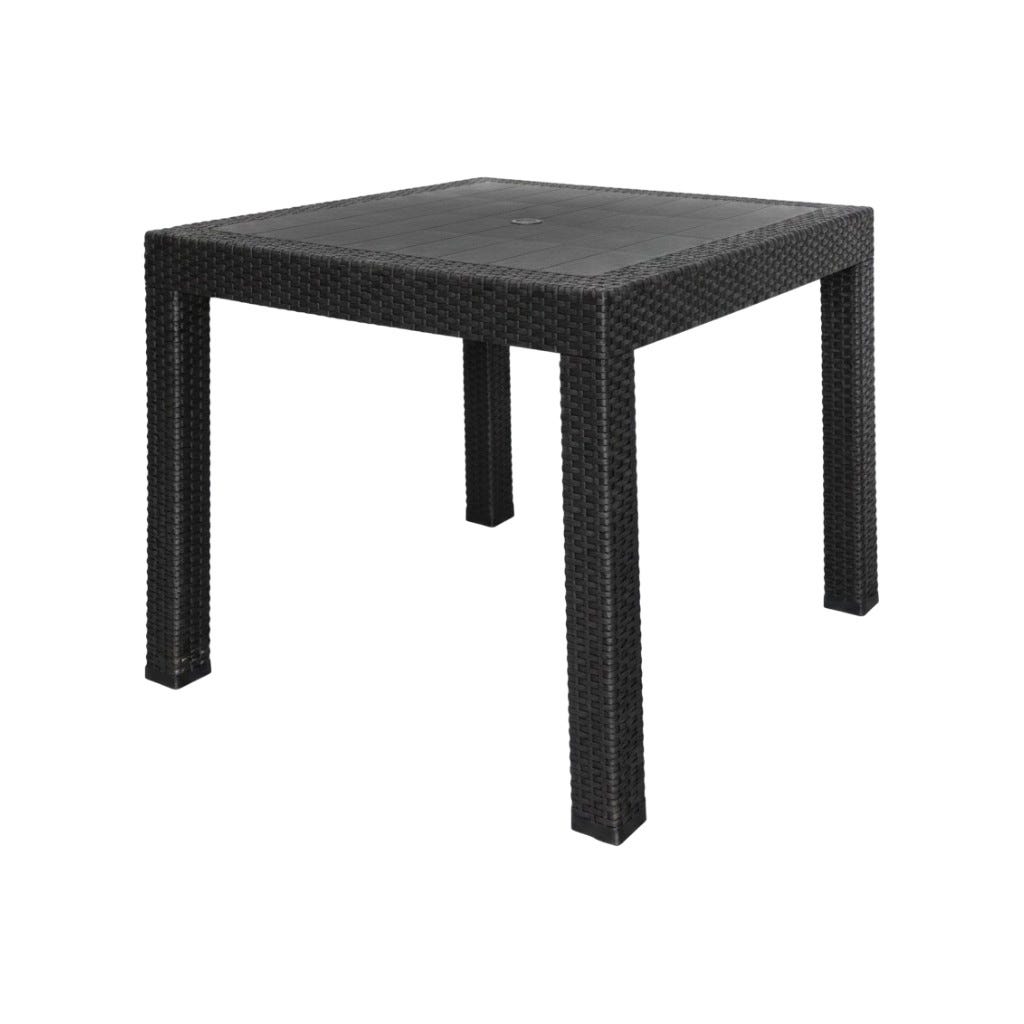 Mesa Cuadrada Protin Negra 80X80X75Cm