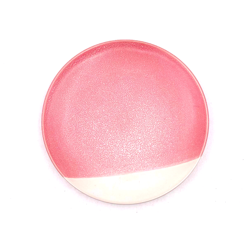 Plato con diseño rosado 20CM